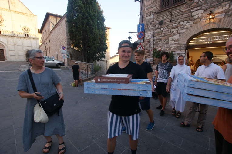 Młodzież ze Świętej Katarzyny w Asyżu