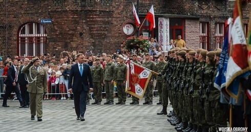 Prezydent na przysiędze śląskich terytorialsów