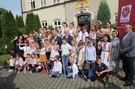 Marszałek Senatu wśród dzieci z Żytomierza i Kijowa na kolonii w Bielsku-Białej Lipniku