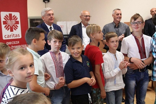 Marszałek Senatu wśród dzieci z Żytomierza i Kijowa na kolonii w Bielsku-Białej Lipniku