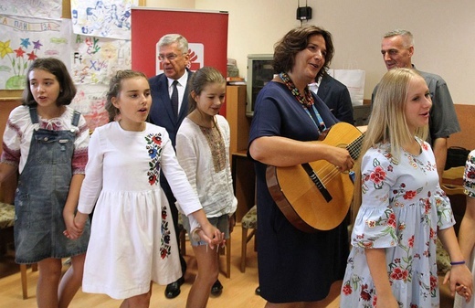 Marszałek Senatu wśród dzieci z Żytomierza i Kijowa na kolonii w Bielsku-Białej Lipniku