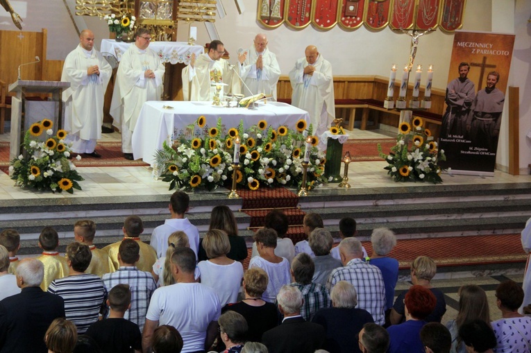 Pasierbiec. Wprowadzenie relikwii misjonarzy męczenników
