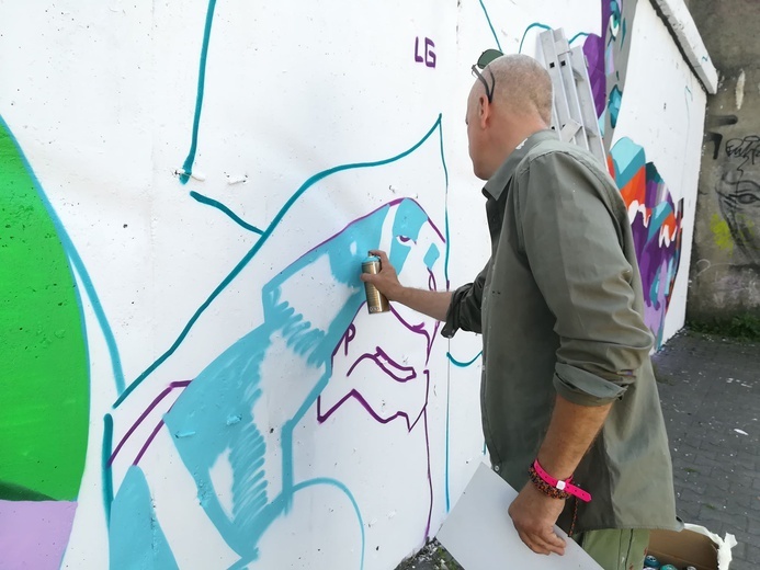 Katowice mają nowy mural, ale stworzony przez "starą" ekipę twórców ze Szwecji