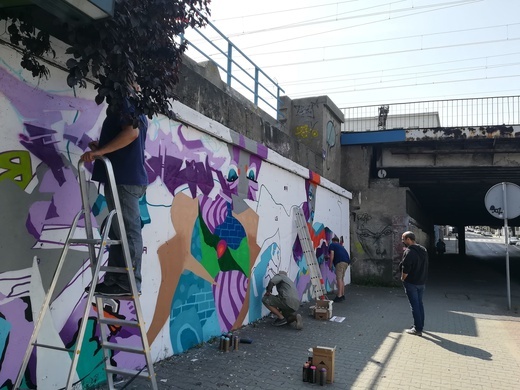 Katowice mają nowy mural, ale stworzony przez "starą" ekipę twórców ze Szwecji