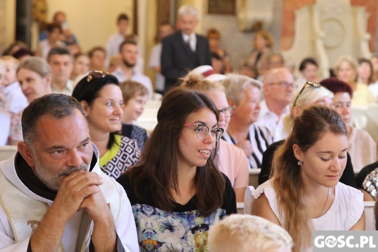 Obłóczyny w klasztorze franciszkanów we Wschowie