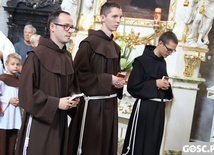 Obłóczyny w klasztorze franciszkanów we Wschowie