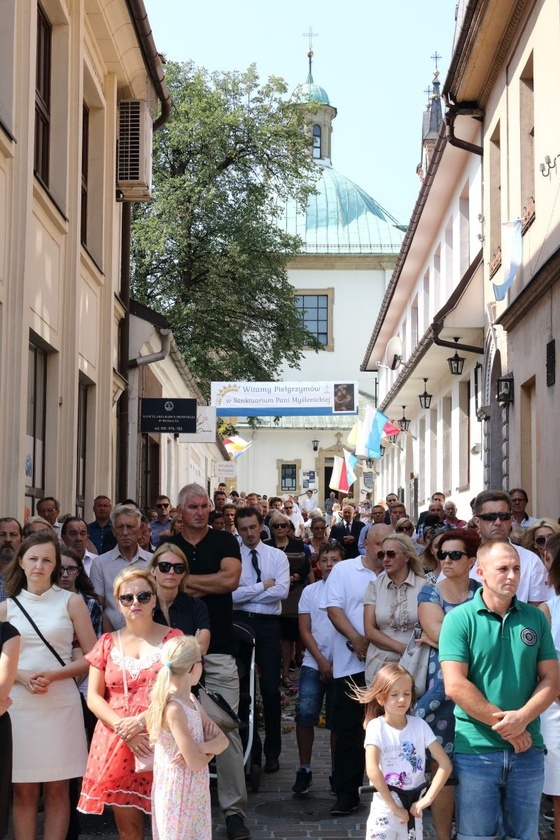 Jubileuszowa Msza św. na rynku w Myślenicach