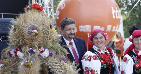 Marszałek województwa łódzkiego Grzegorz Schreiber po raz pierwszy był gospodarzem wojewódzkich dożynek.