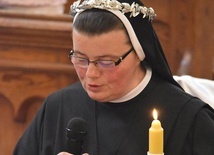 S. Franciszka w czasie odnowienia profesji zakonnej.