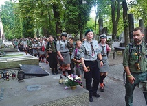 Odwiedzili mogiły powstańców warszawskich. 