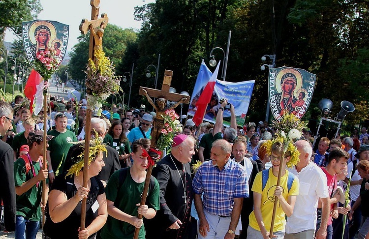 Powitanie 408. Pieszej Pielgrzymki Żywieckiej na Jasnej Górze - 2019