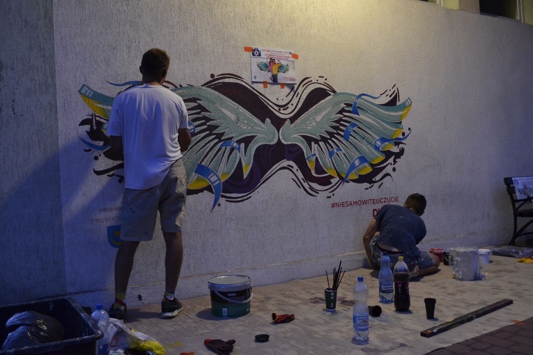 Mural DKMS w Tarnobrzegu