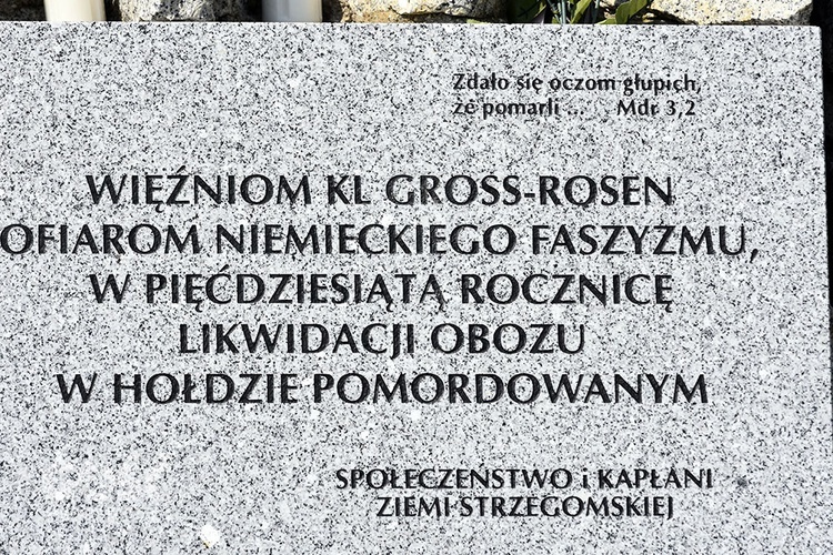 Obchody 80. rocznicy wybuchu II wojny światowej w Gross-Rosen