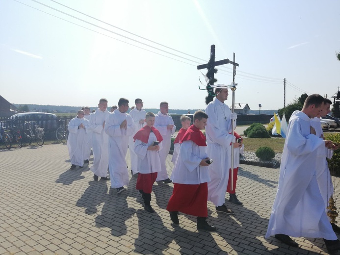 Klerycy idą pieszo na Jasną Górę - dzień 4