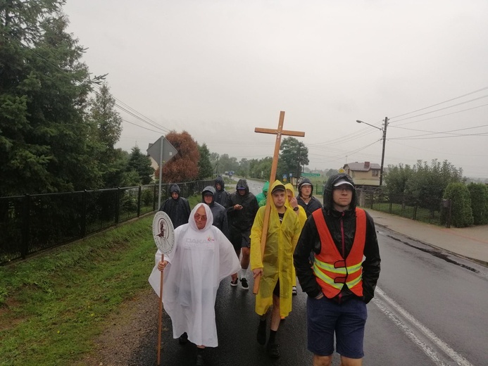 Klerycy idą pieszo na Jasną Górę - dzień 5