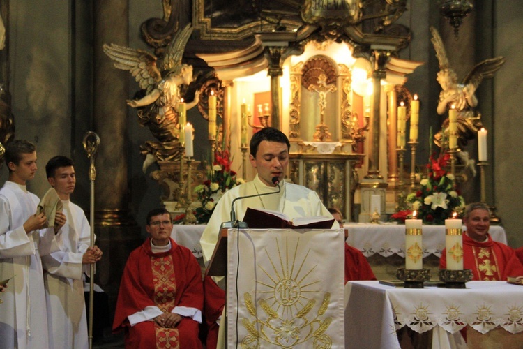 Wprowadzenie relikwii św. Walentego w Łączniku