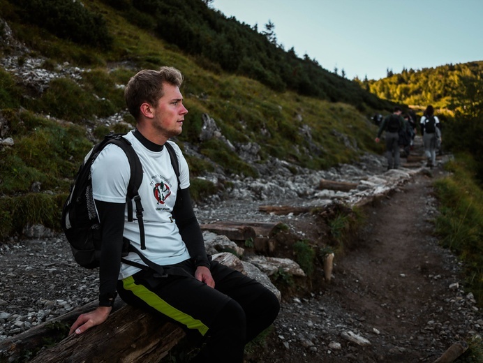 Biały Dunajec - studenci na szlaku