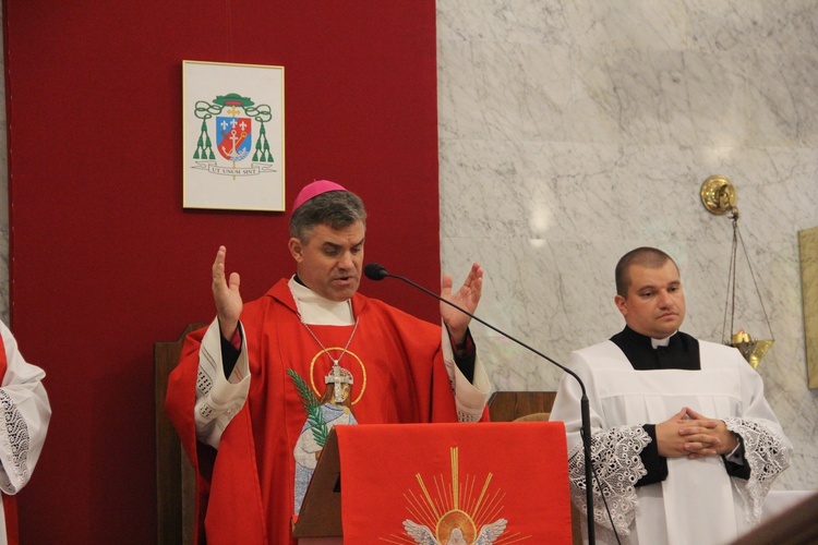 Poświęcenie sztandaru Związku Zawodowego Maszynistów Kolejowych