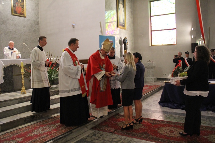 Poświęcenie sztandaru Związku Zawodowego Maszynistów Kolejowych