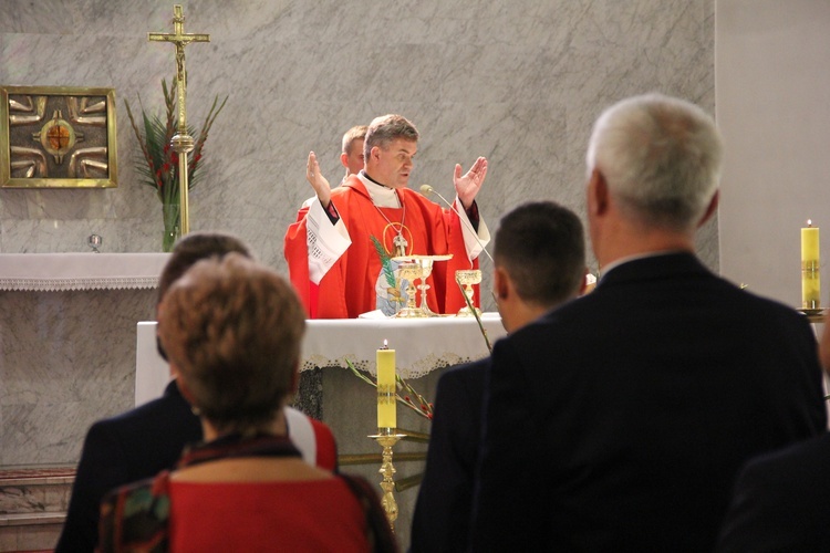 Poświęcenie sztandaru Związku Zawodowego Maszynistów Kolejowych