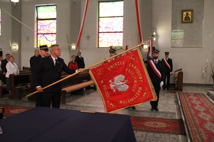 Poświęcenie sztandaru Związku Zawodowego Maszynistów Kolejowych