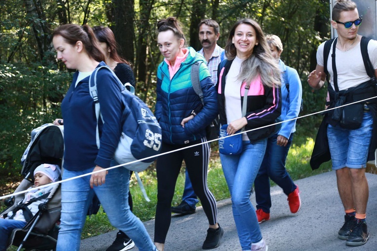 Grupa wyruszająca z Janowca