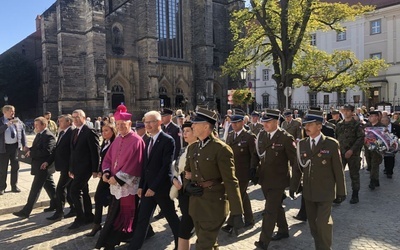 Po Mszy św. odbył się przemarsz na pl. św. Małgorzaty.