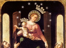 Autor nieznany "Matka Boża Pompejańska", olej na płótnie, XIX w., sanktuarium Matki Bożej Różańcowej, Pompeje
