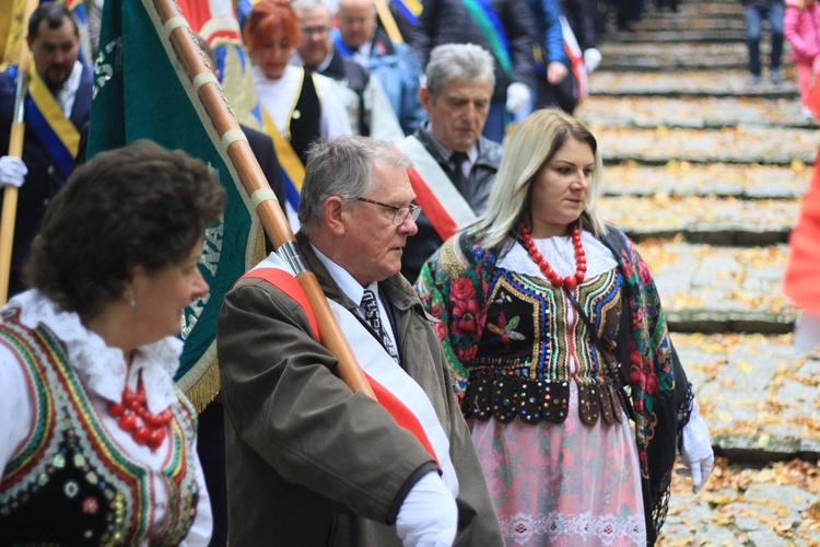 Pielgrzymka hodowców gołębi i orkiestr kalwaryjskich