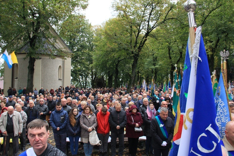 Pielgrzymka hodowców gołębi i orkiestr kalwaryjskich