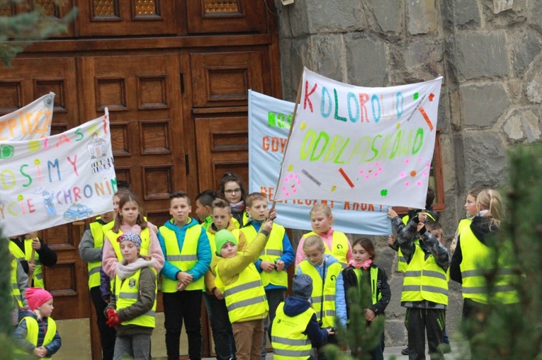Odblaskowa szkoła w Rdziostowie