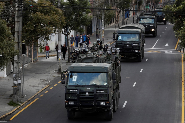 Ekwador pogrąża się w chaosie; wprowadzono godzinę policyjną