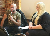 Robert Hurko podczas spotkania.