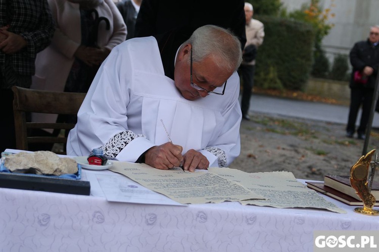 Wmurowanie kamienia węgielnego w Grabiku