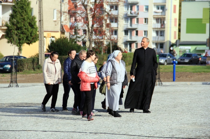 Poświęcenie rynku i kolumny maryjnej w Kietrzu