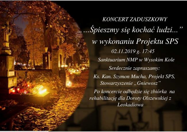 Koncert zaduszkowy w Wysokim Kole