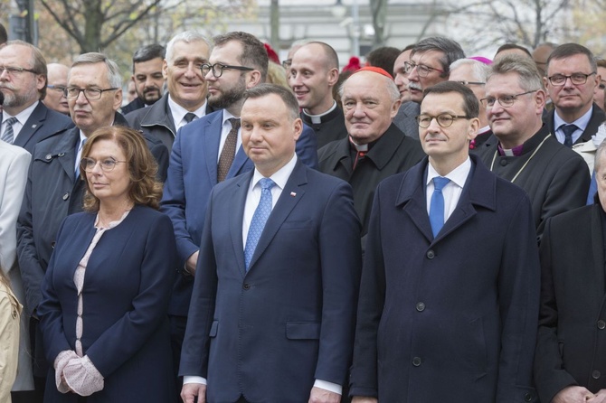 Prezydent Andrzej Duda odsłonił pomnik Wojciecha Korfantego