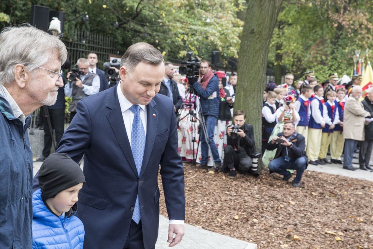 Prezydent Andrzej Duda odsłonił pomnik Wojciecha Korfantego