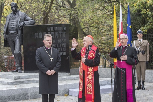 Prezydent Andrzej Duda odsłonił pomnik Wojciecha Korfantego