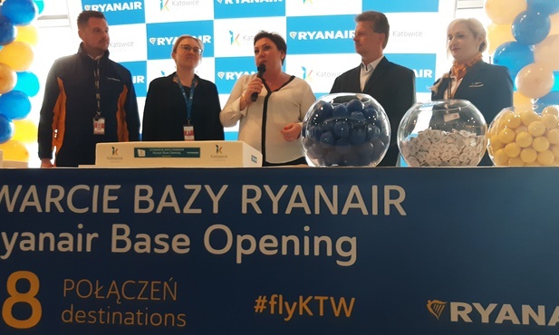Pyrzowice. Ryanair uruchomił bazę dla pasażerów na lotnisku Katowice Airport