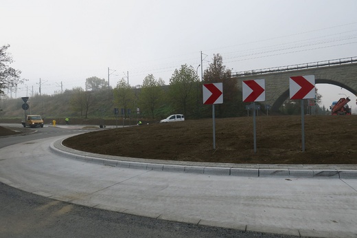 Rybnik. Nowe rondo na Obwiedni Południowej