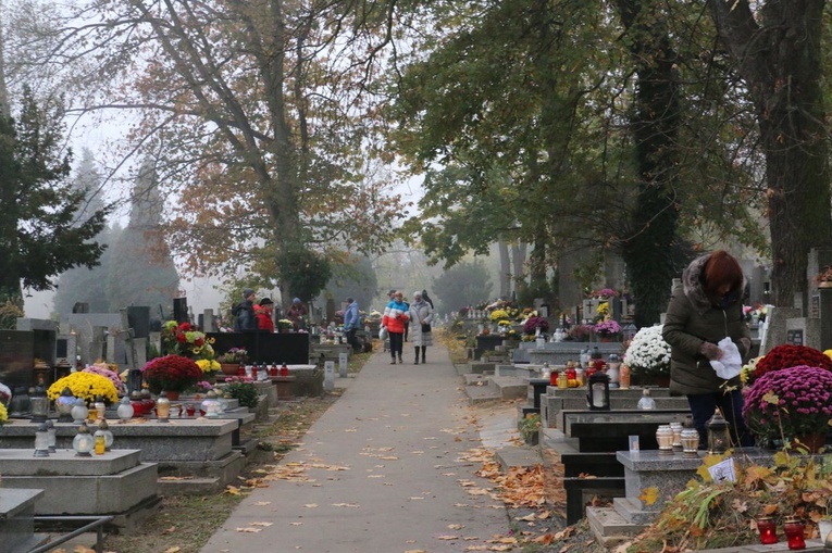 W dniu Wszystkich Świętych na Cmentarzu Salwatorskim w Krakowie