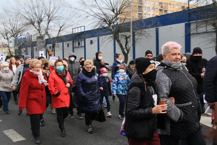 Protest ekologiczny "Benzen nas zabija"