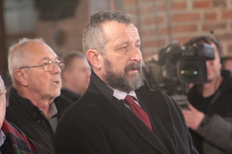 Abp Marek Jędraszewski w bazylice św. Brygidy