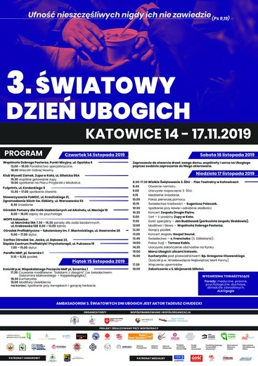 Katowice. Obchody Światowego Dnia Ubogich