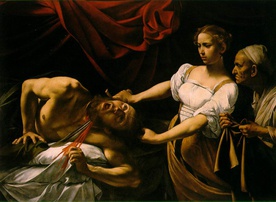 Caravaggio, Judyta ucinająca głowę Holofernesowi.