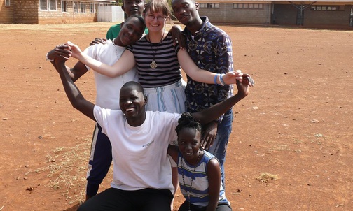 Teresa Kmieć na misji w Tanzanii