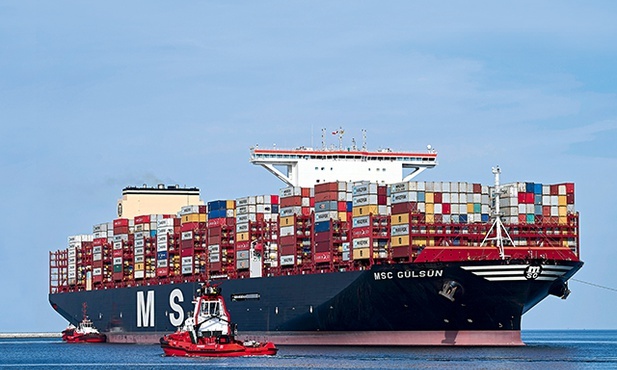 MSC Gülsün mieści  ponad 23 tysiące  kontenerów