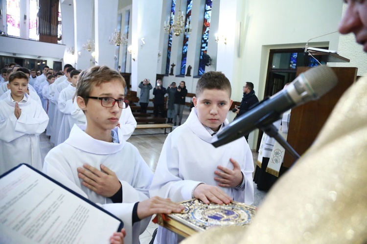 Błogosławieństwo lektorów u MB Fatimskkiej w Tarnowie