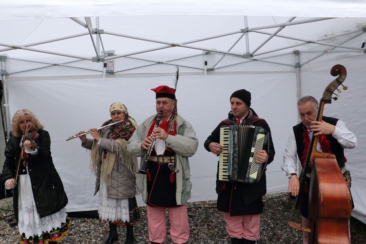 Osadzanie chochoła przed Rydlówką 2019